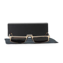 MUHREN RECTANGULAR BROWN SUNGLASSES