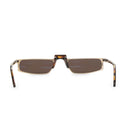 MUHREN RECTANGULAR BROWN SUNGLASSES