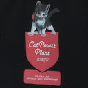 CAT POWER LONG SLEEVE BLACK SWEATSHIRT