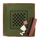 IL GIOCO DELLA DAMA GREEN, BROWN CHECKERS SET