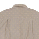 POINTED COLLAR IN HAMMER JACQUARD BEIGE BUTTON-DOWN SHIRT