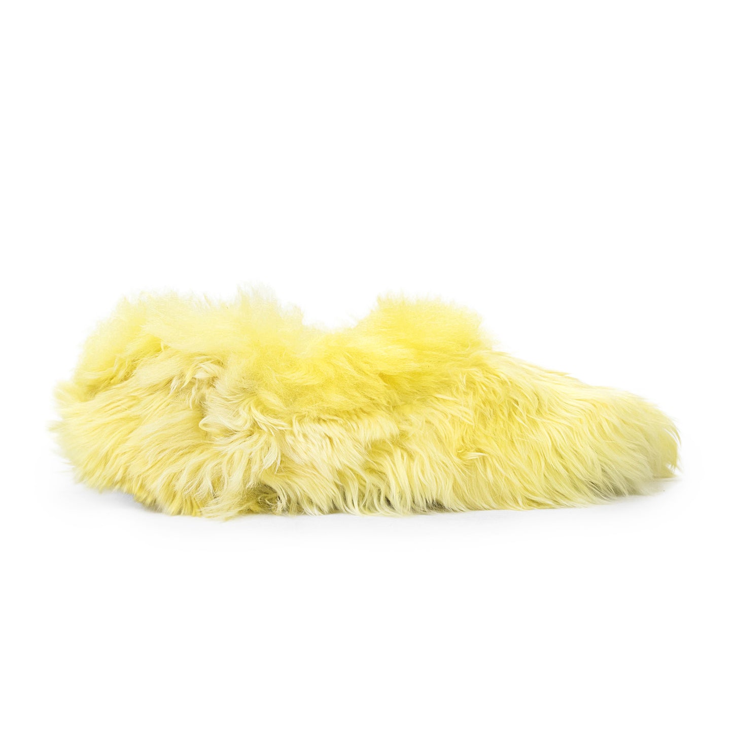 LONG HAIR YELLOW SLIPPERS