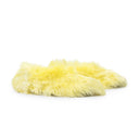 LONG HAIR YELLOW SLIPPERS