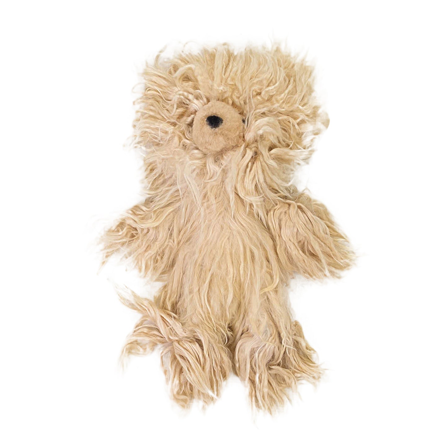 LONG HAIR BEARS BEIGE STUFFED ANIMAL TOY