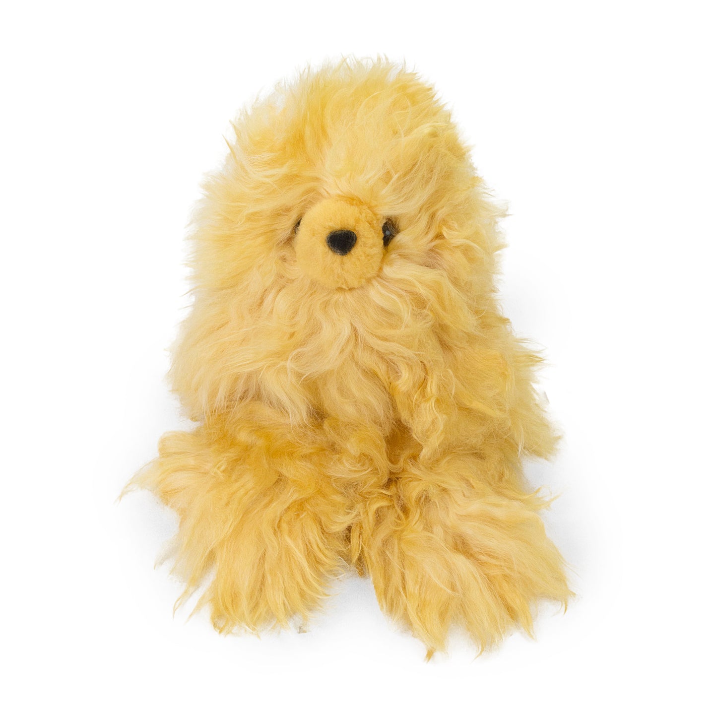 LONG HAIR BEARS YELLOW STUFFED ANIMAL TOY