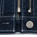 SEVIGNY X OC CROPPED RECONSTRUCTED DARK INDIGO DENIM JACKET XS