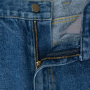 CURVE HARD DENIM BLUE STRAIGHT-FIT JEANS