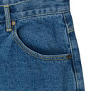 CURVE HARD DENIM BLUE STRAIGHT-FIT JEANS