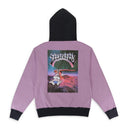 WABBUT 2TONE PURPLE BLACK HOODIE