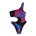 MEDUSA PRINT HALF MOON MULTICOLOR ONE-PIECE SWIMSUIT XS