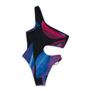 MEDUSA PRINT HALF MOON MULTICOLOR ONE-PIECE SWIMSUIT XS