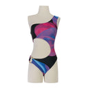 MEDUSA PRINT HALF MOON MULTICOLOR ONE-PIECE SWIMSUIT XS