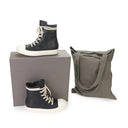 LEATHER HIGH TOP RAMONES BLACK SNEAKERS