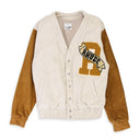 CARDIGAN BEIGE TAN VARSITY BOMBER JACKET