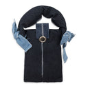 MINI PUFFER DENIM BLUE HANDBAG