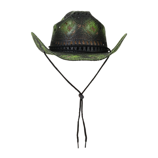 SPRAY RODEO BLACK GREEN HAT