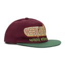 MAROON EMBROIDERED LOGO BASEBALL CAP