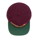 MAROON EMBROIDERED LOGO BASEBALL CAP