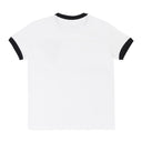 White COTTON T-SHIRT WITH V-3D PATCH