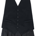 HALTER VEST BLACK DRESS