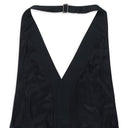 HALTER VEST BLACK DRESS