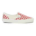 WHITE/RED OG CLASSIC SLIP-ON LX SNEAKERS