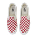 WHITE/RED OG CLASSIC SLIP-ON LX SNEAKERS