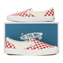 WHITE/RED OG CLASSIC SLIP-ON LX SNEAKERS