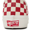 WHITE/RED OG CLASSIC SLIP-ON LX SNEAKERS
