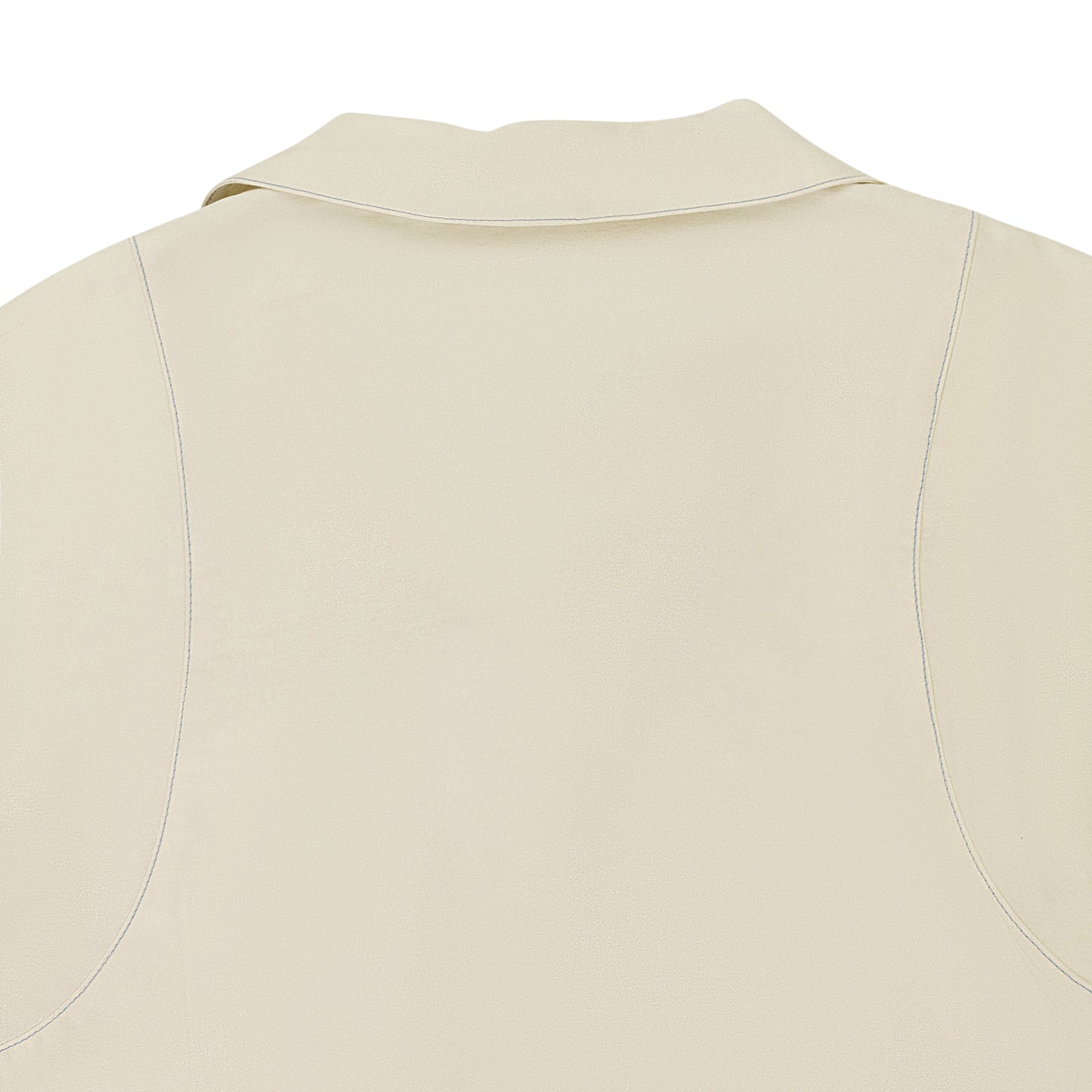 SHORT SLEEVE BOWLING CREAM BLOUSE