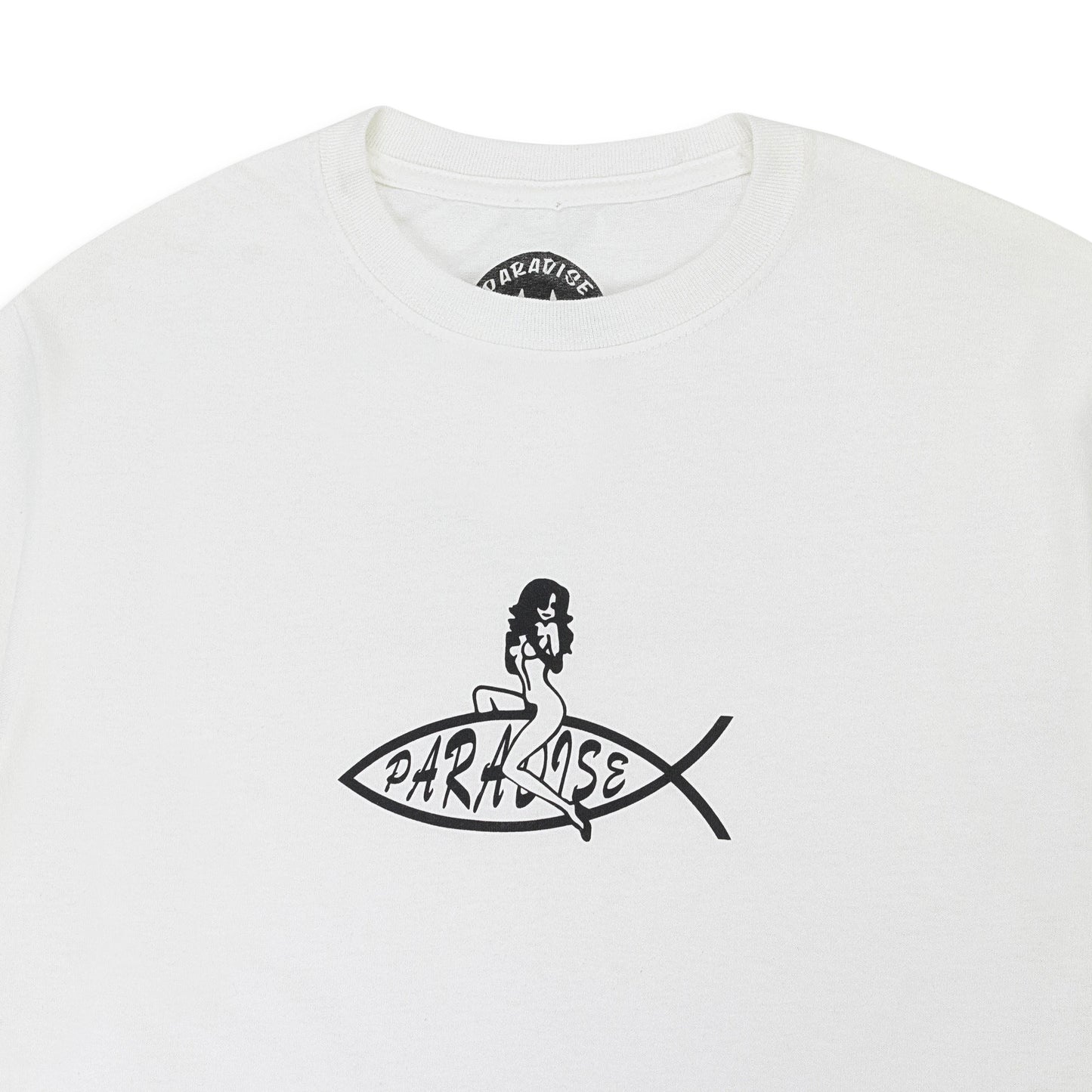 JESUS FISH SS WHITE T-SHIRT