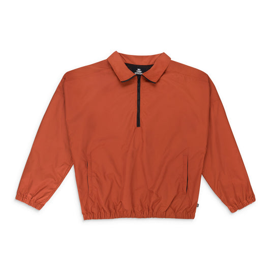 FW19 LOGO NYLON PULLOVER RUST TRACK JACKET