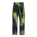 DENIM BASE ACID GREEN STRAIGHT JEANS