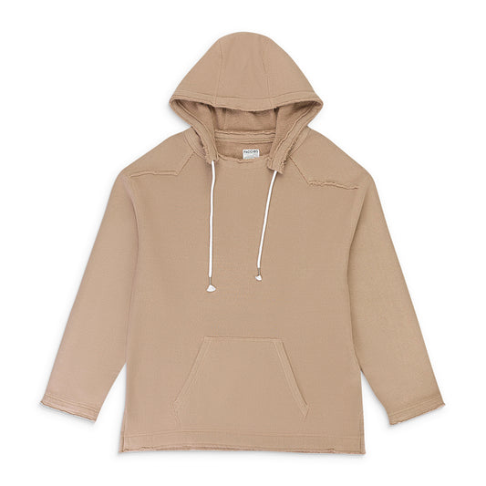 LOOP WHEEL HOOD PARKER BEIGE HOODIE