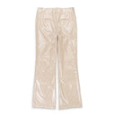 GINGHAM BOOTCUT TAN TROUSERS