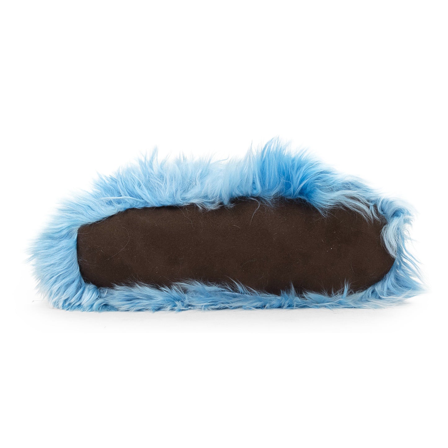 LONG HAIR BLUE SLIPPERS