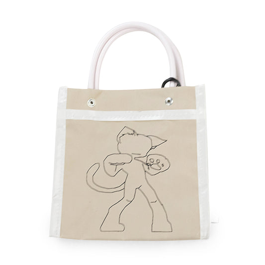 MARKET BEIGE TOTE BAG