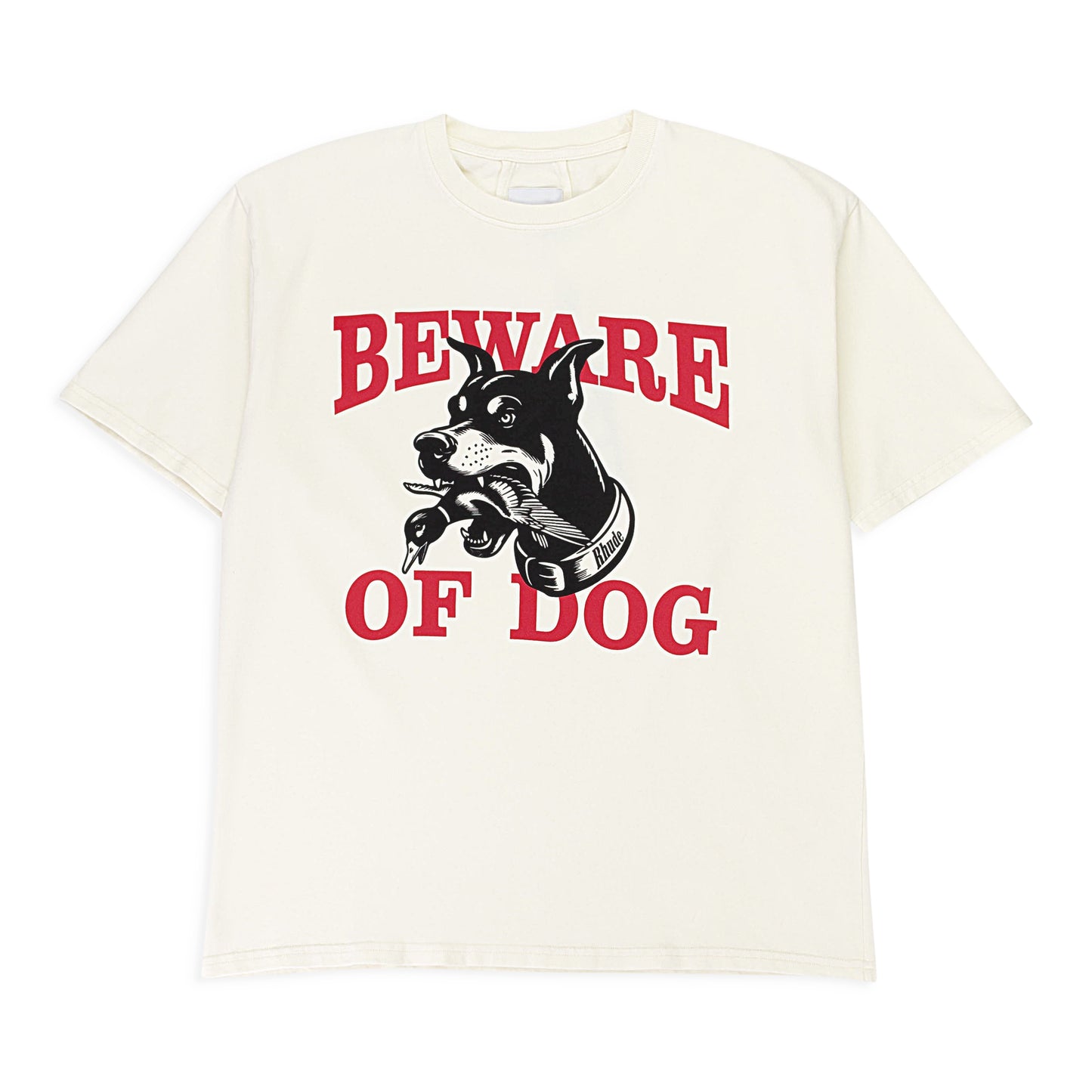 WARNING LOGO TEE VINTAGE WHITE T-SHIRT