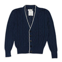 OPEN KNIT NAVY CARDIGAN