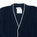 OPEN KNIT NAVY CARDIGAN