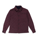 NWT FUNG LAN AND CO PLAID QUILT REVERSIBLE MAROON BUTTONDOWN SHIRT