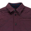 NWT FUNG LAN AND CO PLAID QUILT REVERSIBLE MAROON BUTTONDOWN SHIRT