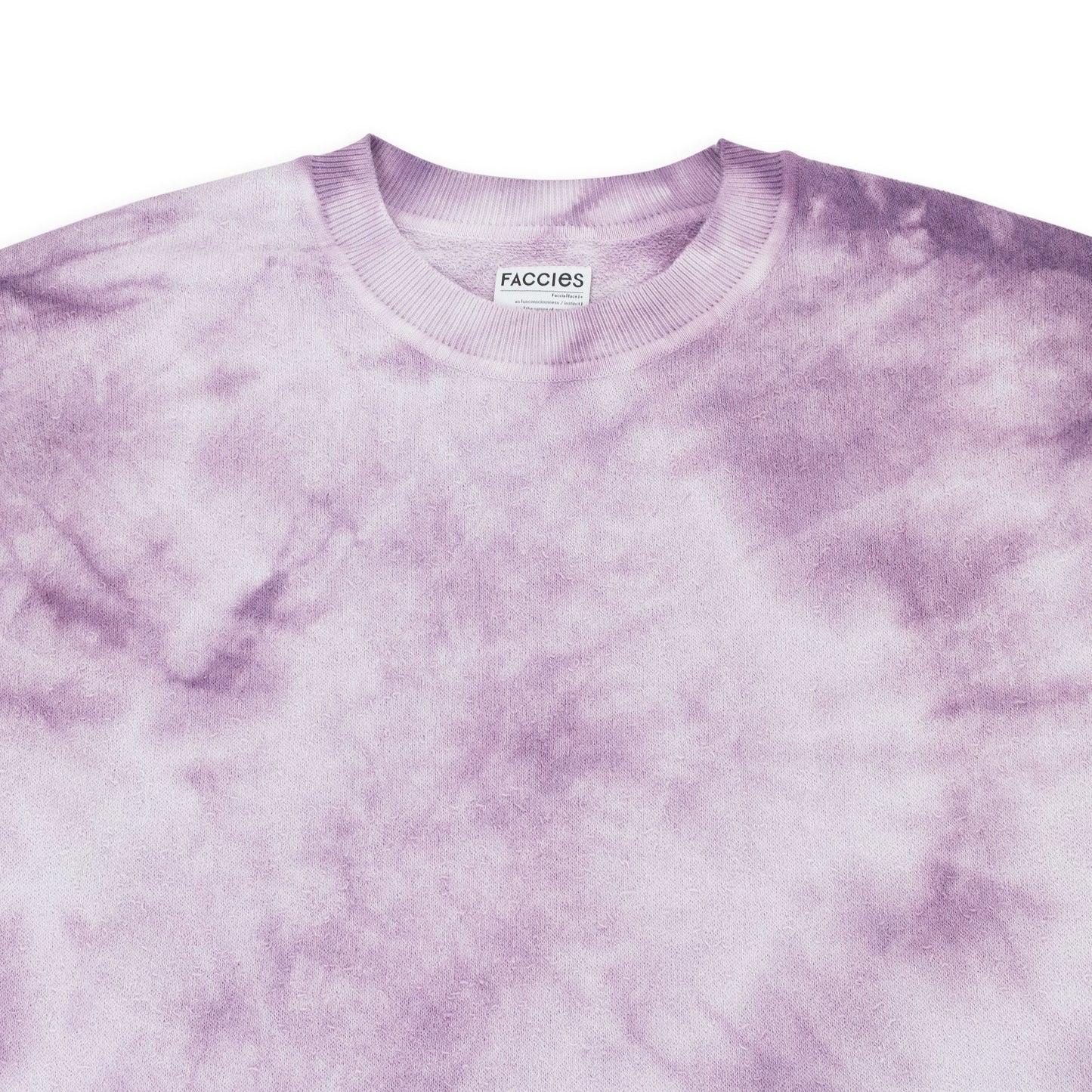 TIE DYE KNIT P/O PURPLE SWEATSHIRT