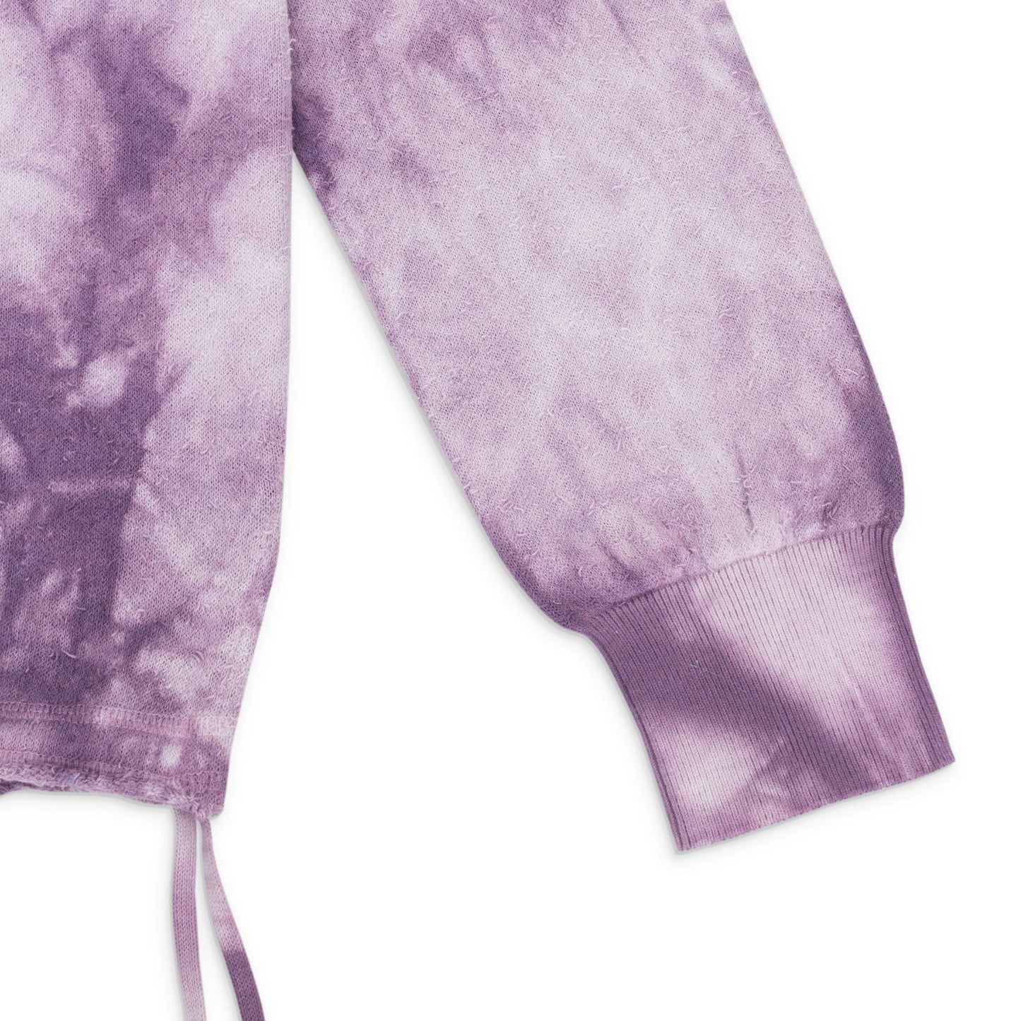 TIE DYE KNIT P/O PURPLE SWEATSHIRT