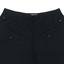 SELF DRAPE SPORTS BLACK SHORTS