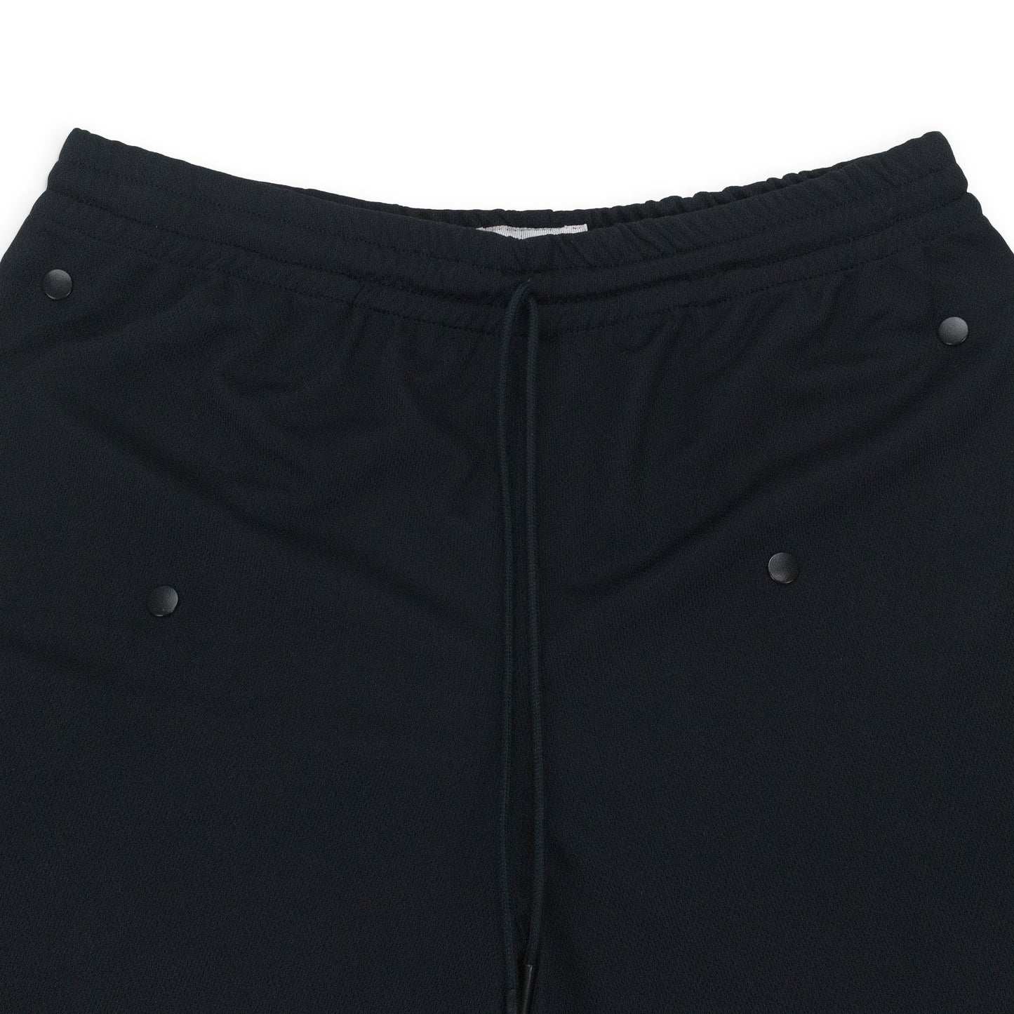 SELF DRAPE SPORTS BLACK SHORTS