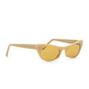 EZRA POINTED CAT EYE BEIGE SUNGLASSES