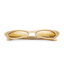 EZRA POINTED CAT EYE BEIGE SUNGLASSES