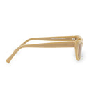 EZRA POINTED CAT EYE BEIGE SUNGLASSES