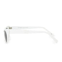 EZRA POINTED CAT EYE WHITE SUNGLASSES